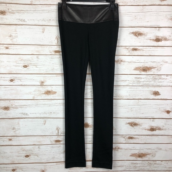 Marciano Pants - Marciano Cassie Leather Trim Skinny Pants